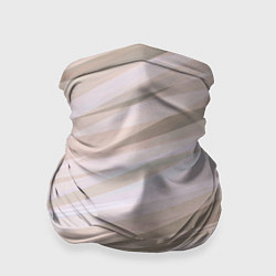 Бандана-труба Бежевый абстрактные полосы, цвет: 3D-принт