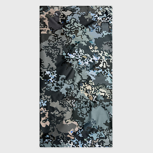 Бандана Серо-синий абстрактный / 3D-принт – фото 3