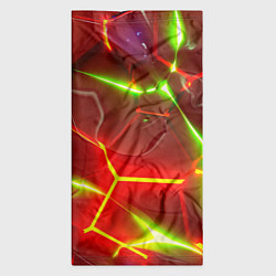 Бандана-труба Неоновые красные плиты с ярким светом, цвет: 3D-принт — фото 2