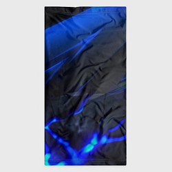 Бандана-труба Синяя абстракция с плитами, цвет: 3D-принт — фото 2