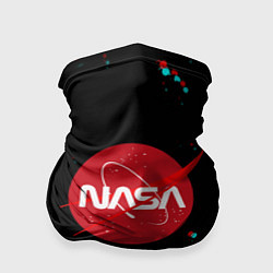 Бандана-труба NASA glitch splash, цвет: 3D-принт
