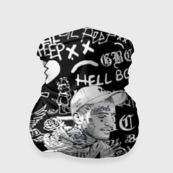 Бандана-труба Lil Peep pattern автографы лого, цвет: 3D-принт