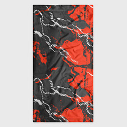 Бандана-труба Абстракция красное на черном, цвет: 3D-принт — фото 2