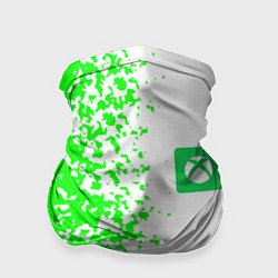 Бандана-труба Xbox кислотные зеленые краски, цвет: 3D-принт