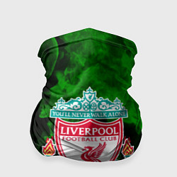 Бандана-труба Liverpool green fire, цвет: 3D-принт