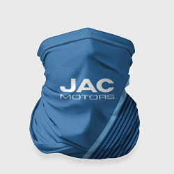 Бандана-труба Jac motors сине-голубой с полосой, цвет: 3D-принт
