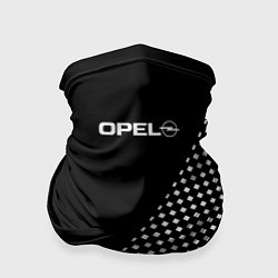 Бандана-труба Opel эмблема чёрно-белый, цвет: 3D-принт