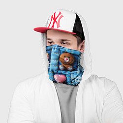 Бандана-труба Слоники на пэчворк, цвет: 3D-принт — фото 2