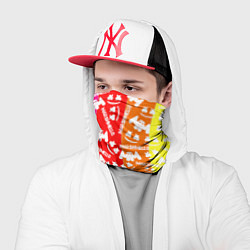 Бандана-труба Marshmello rainbow, цвет: 3D-принт — фото 2