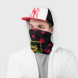 Бандана-труба Боевые жабы паттерн, цвет: 3D-принт — фото 2