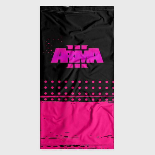 Бандана ARMA розовая геометрия / 3D-принт – фото 3