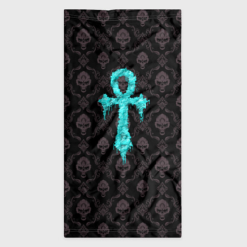 Бандана Череп крест - готический узор / 3D-принт – фото 3