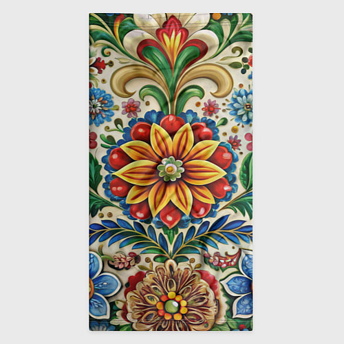 Бандана Русские классические узоры и орнамент / 3D-принт – фото 3