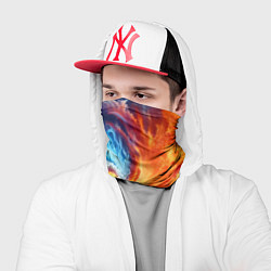 Бандана-труба Столкновение двух стихий - инь янь, цвет: 3D-принт — фото 2