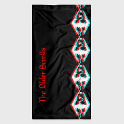 Бандана-труба The Elder Scrolls glitch logo, цвет: 3D-принт — фото 2
