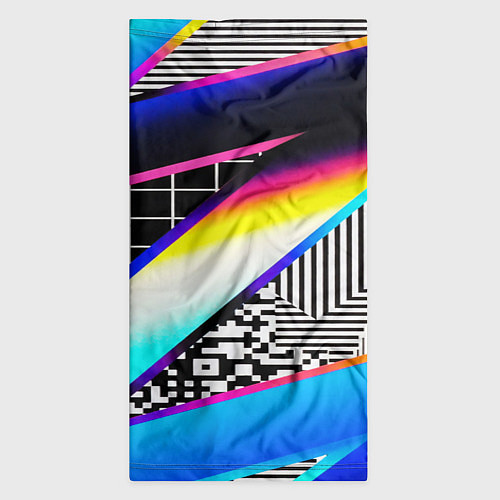 Бандана Neon stripes geometry / 3D-принт – фото 3