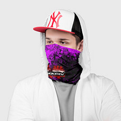 Бандана-труба Tekken брызги красок, цвет: 3D-принт — фото 2