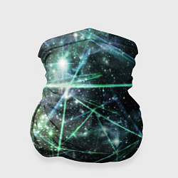 Бандана-труба Космические линии звезды, цвет: 3D-принт