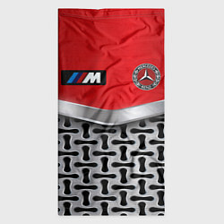 Бандана-труба BMW x mercedes texture, цвет: 3D-принт — фото 2