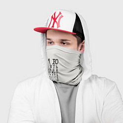 Бандана-труба Ленивец: любить нужно себя вчера сегодня завтра, цвет: 3D-принт — фото 2