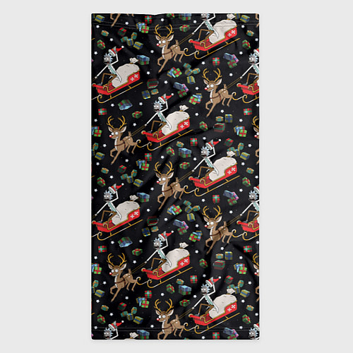 Бандана Рик и Морти сани с оленем - Christmas / 3D-принт – фото 3