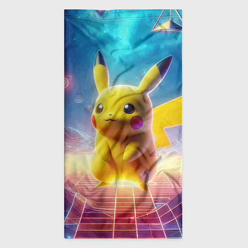 Бандана Funny Pikachu - vaporwave / 3D-принт – фото 3