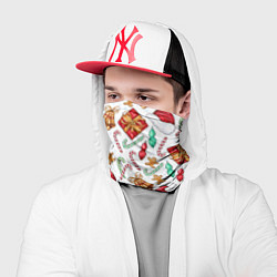 Бандана-труба Новогодний паттерн 2025, цвет: 3D-принт — фото 2