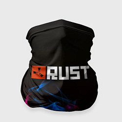 Бандана-труба Rust neon flame, цвет: 3D-принт