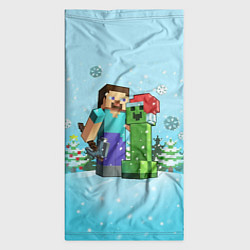 Бандана-труба Minecraft - New Year, цвет: 3D-принт — фото 2