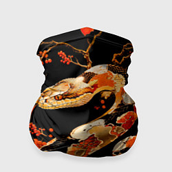 Бандана-труба Змея в красном падубе, цвет: 3D-принт