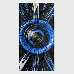 Бандана-труба Чёрно-синяя сфера киберпанк, цвет: 3D-принт — фото 2