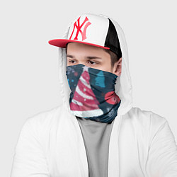 Бандана-труба Плюшевая новогодняя абстракция, цвет: 3D-принт — фото 2