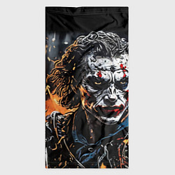 Бандана-труба Джокер на фоне огня, цвет: 3D-принт — фото 2