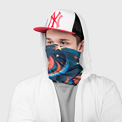 Бандана-труба Абстракция ёлочных игрушек, цвет: 3D-принт — фото 2