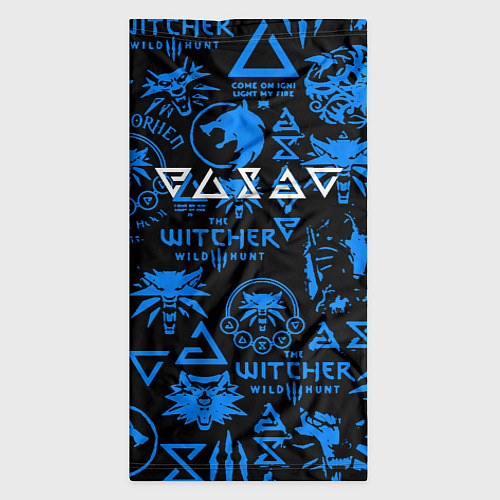 Бандана The Witcher logo pattern / 3D-принт – фото 3