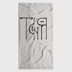 Бандана-труба Вязью Таня - чёрная надпись, цвет: 3D-принт — фото 2