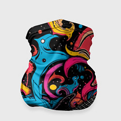 Бандана-труба Psychedelic abstract guitar, цвет: 3D-принт