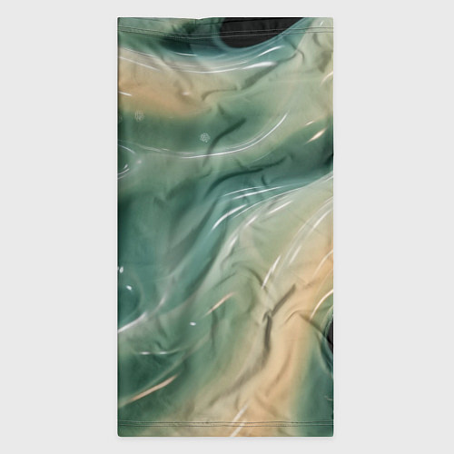 Бандана Лазурная слизь на черном текстура / 3D-принт – фото 3