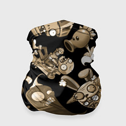 Бандана Растения против зомби в бежевом цвете