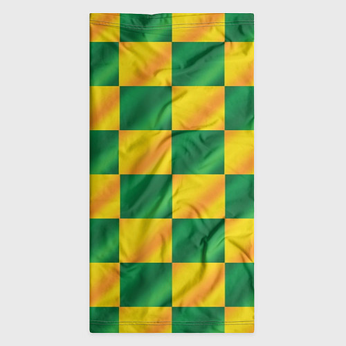 Бандана Желтый и зеленый геометрический паттерн / 3D-принт – фото 3