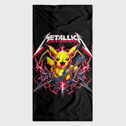 Бандана-труба Metallica - cool Pikachu, цвет: 3D-принт — фото 2