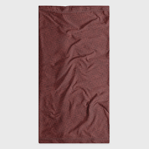 Бандана Красно-коричневый текстурный однотонный / 3D-принт – фото 3