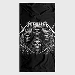 Бандана-труба Metallica - four skulls, цвет: 3D-принт — фото 2