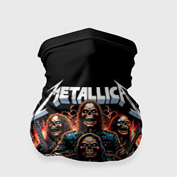 Бандана-труба Metallica forever - thrash metal, цвет: 3D-принт