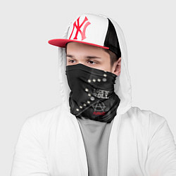 Бандана-труба Косуха рокерская с нашивками Nirvana, цвет: 3D-принт — фото 2