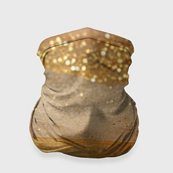 Бандана Бежевые блестяшки текстура