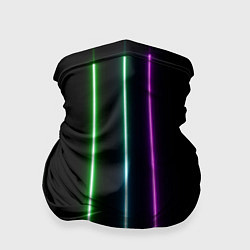 Бандана-труба Neon stripes, цвет: 3D-принт
