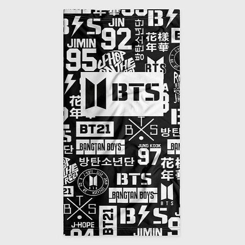 Бандана Bangtan Boys pattern black / 3D-принт – фото 3