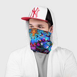 Бандана-труба Абстракция стекло узор, цвет: 3D-принт — фото 2