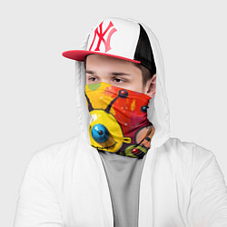 Бандана-труба Арт с человечками, цвет: 3D-принт — фото 2